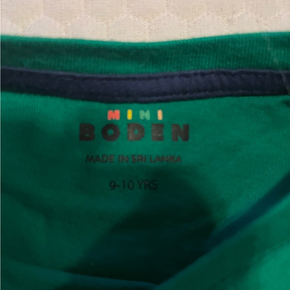 Boden Green Long Sleeve Kids Tee with Animal Parade - Picture 5 of 5